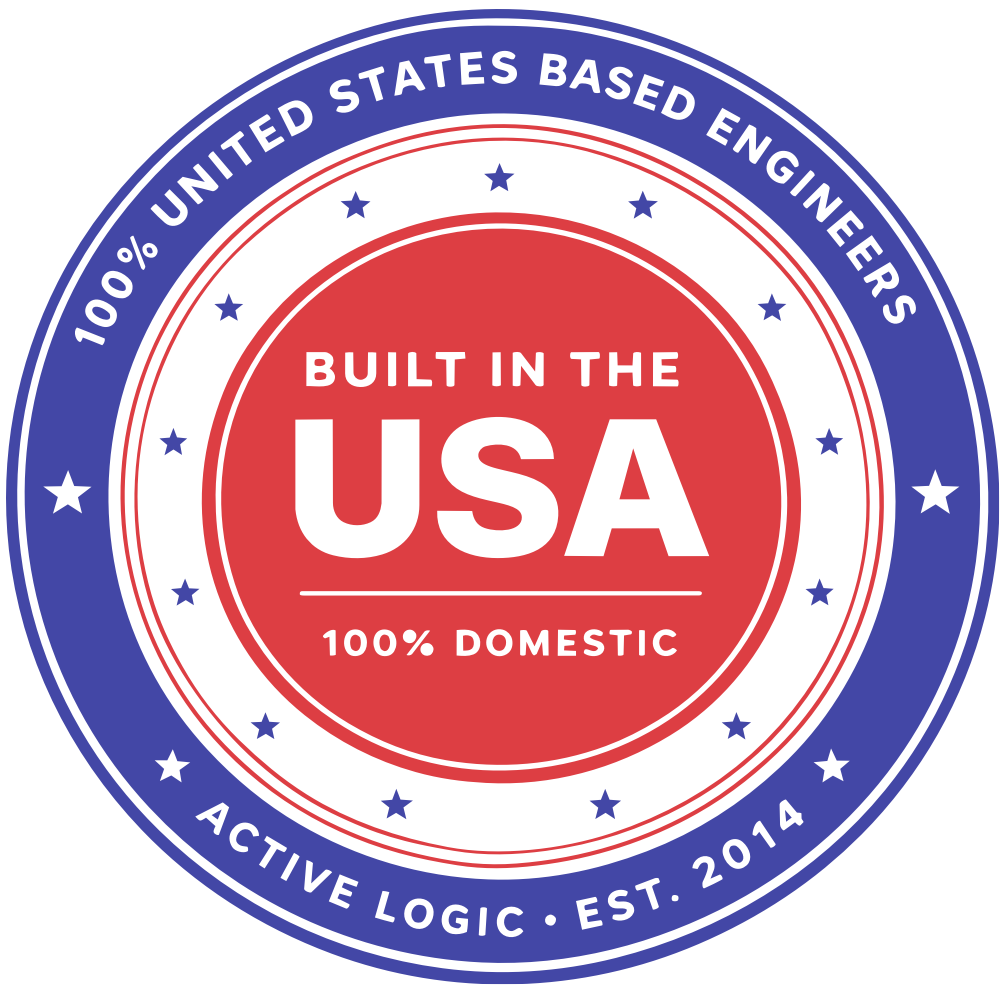 100% Built in the USA seal