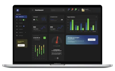 Web application dashboard interface