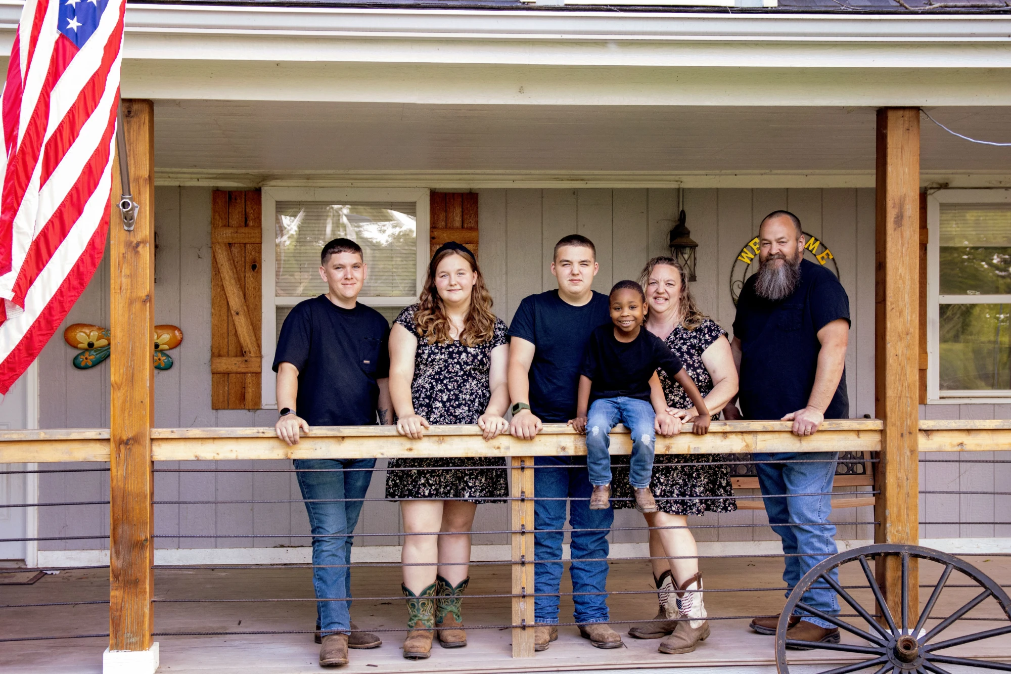 Recent family photo of the Cases