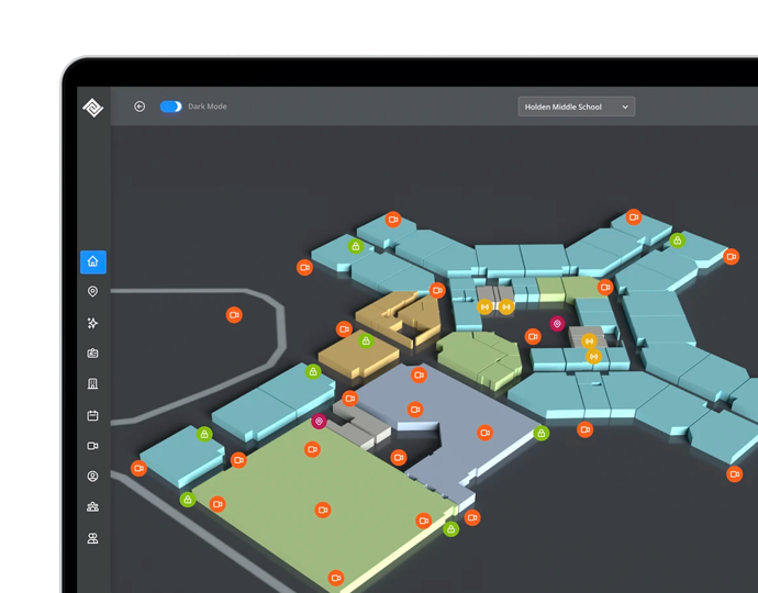 AI and camera grid operations dashboard