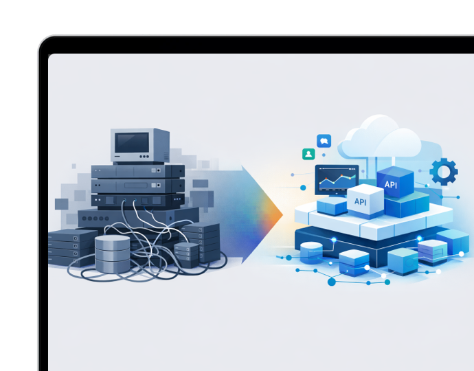 Legacy system modernization dashboard